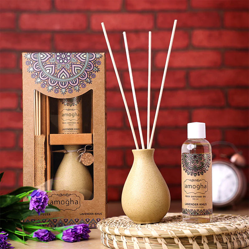 IRIS Amogha Lavender Khus Reed Diffuser 100ml