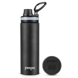 Pexpo Texas Thermo Steel Bottle | Tri-Ply Vacuum Insulated Hot & Cold Flask | For School - 500ml