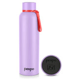 Pexpo Bravo Thermo Steel Bottle | Tri-Ply Vacuum Insulated Hot & Cold Flask - Pastel Edition Orchid Purple 1000 ML