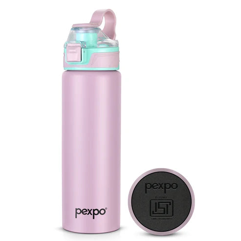 Pexpo Arctic SS Water Bottle with Double Lock Cap 800 ML