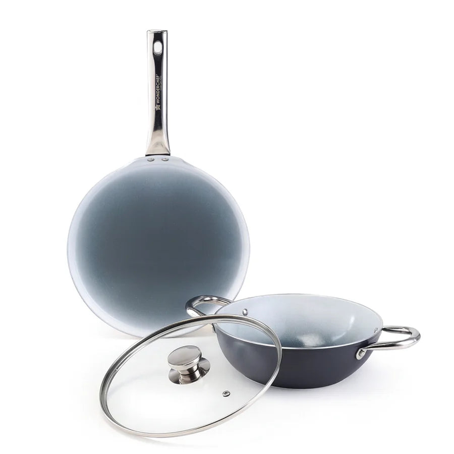 Wonderchef Eco-Glide Ceramic Cookware Set of 3