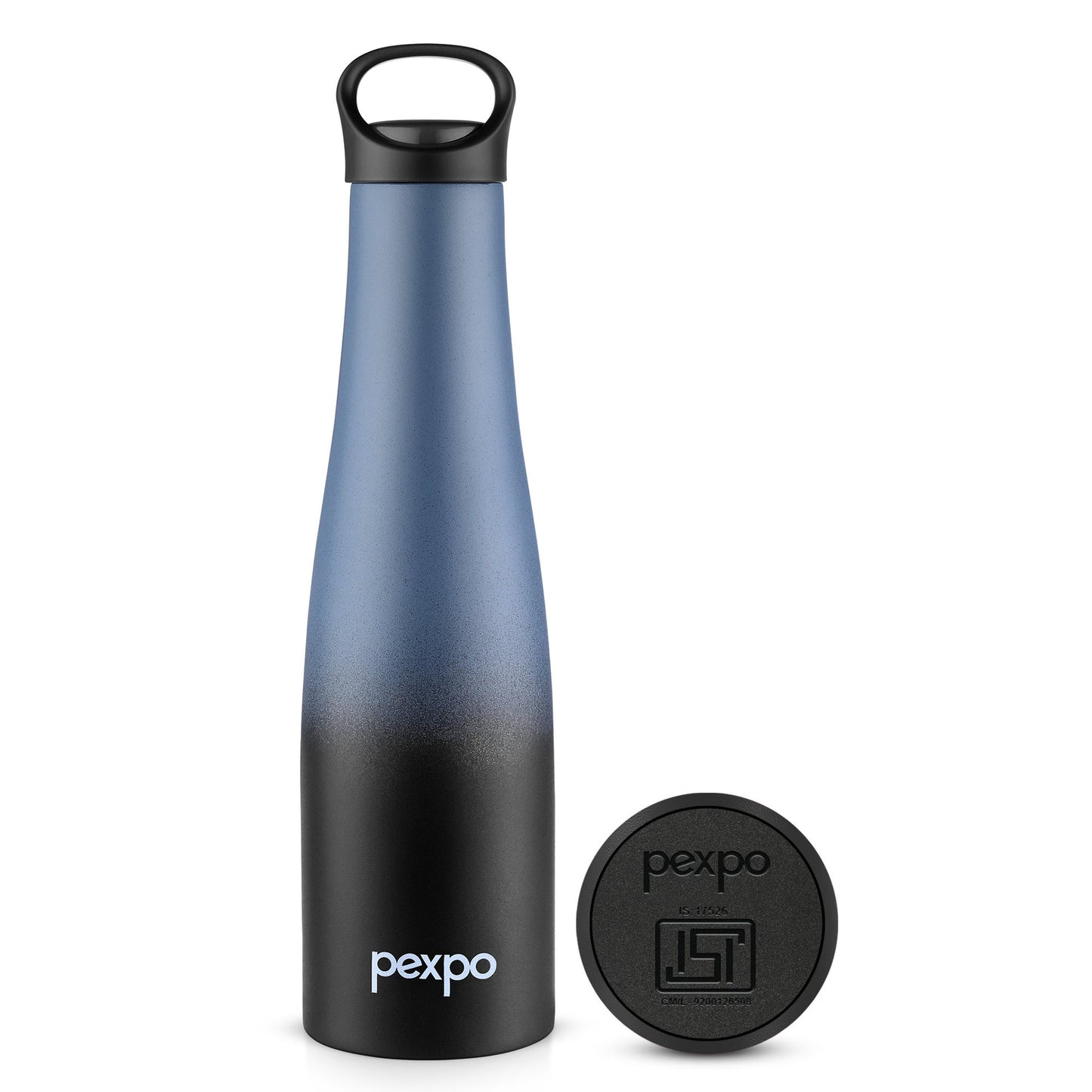 Pexpo Morocco Thermo Steel Bottle | Tri-Ply Vacuum Insulated Hot & Cold Flask | For Travel - 600 ML