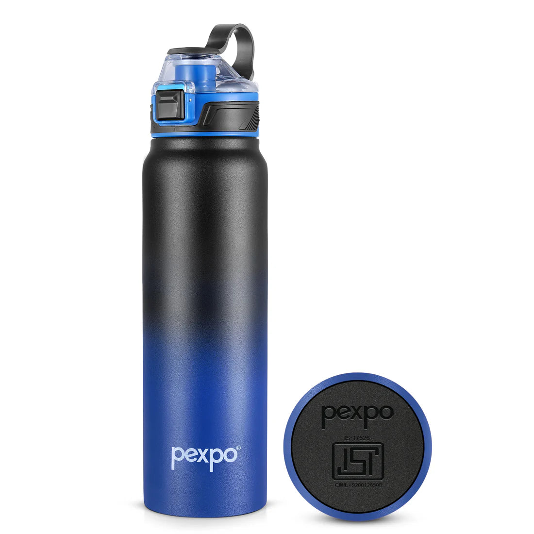 Pexpo Amaze Thermo Steel Bottle  | Tri-Ply Vacuum Insulated Hot & Cold Flask | For Travel