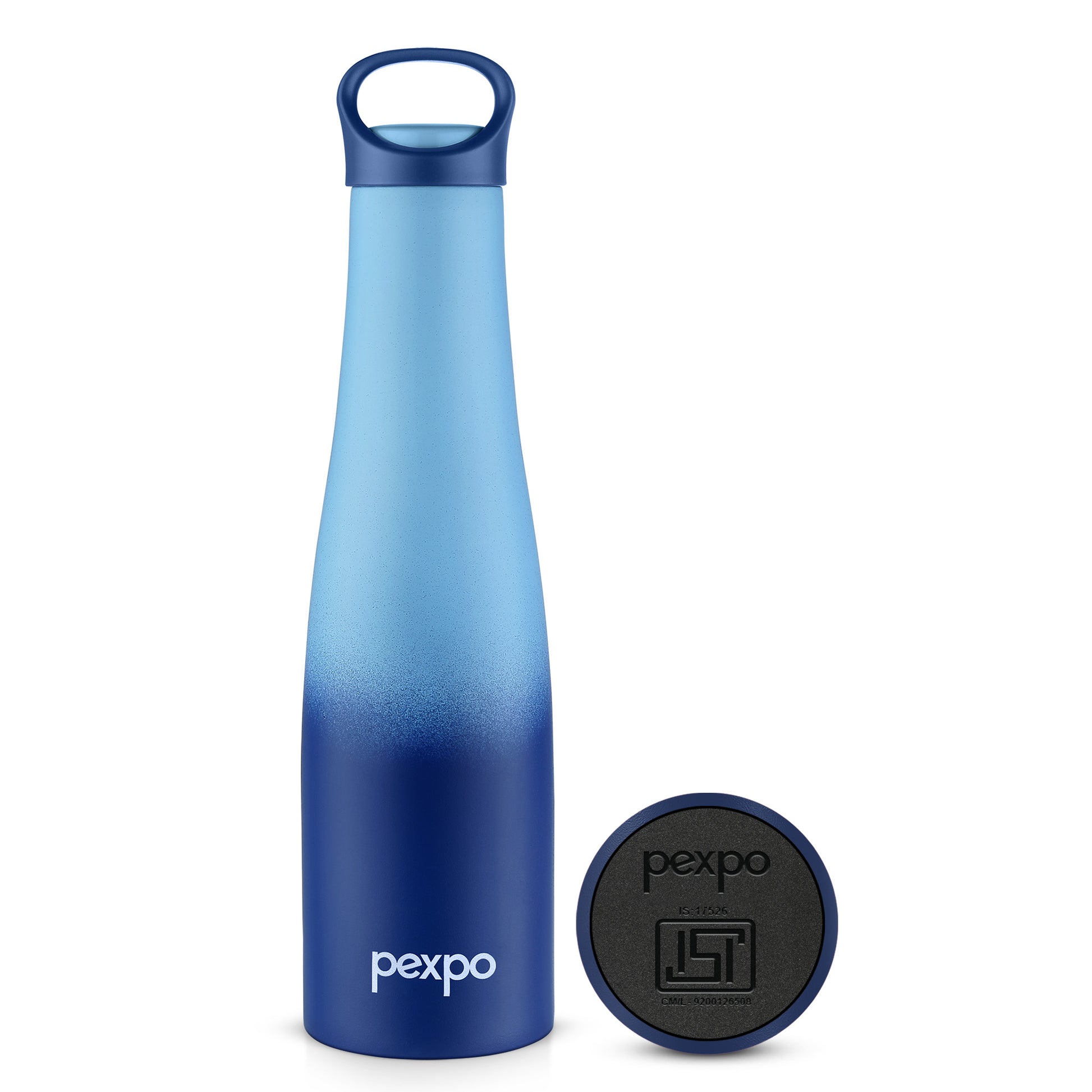 Pexpo Morocco Thermo Steel Bottle | Tri-Ply Vacuum Insulated Hot & Cold Flask | For Travel - 600 ML