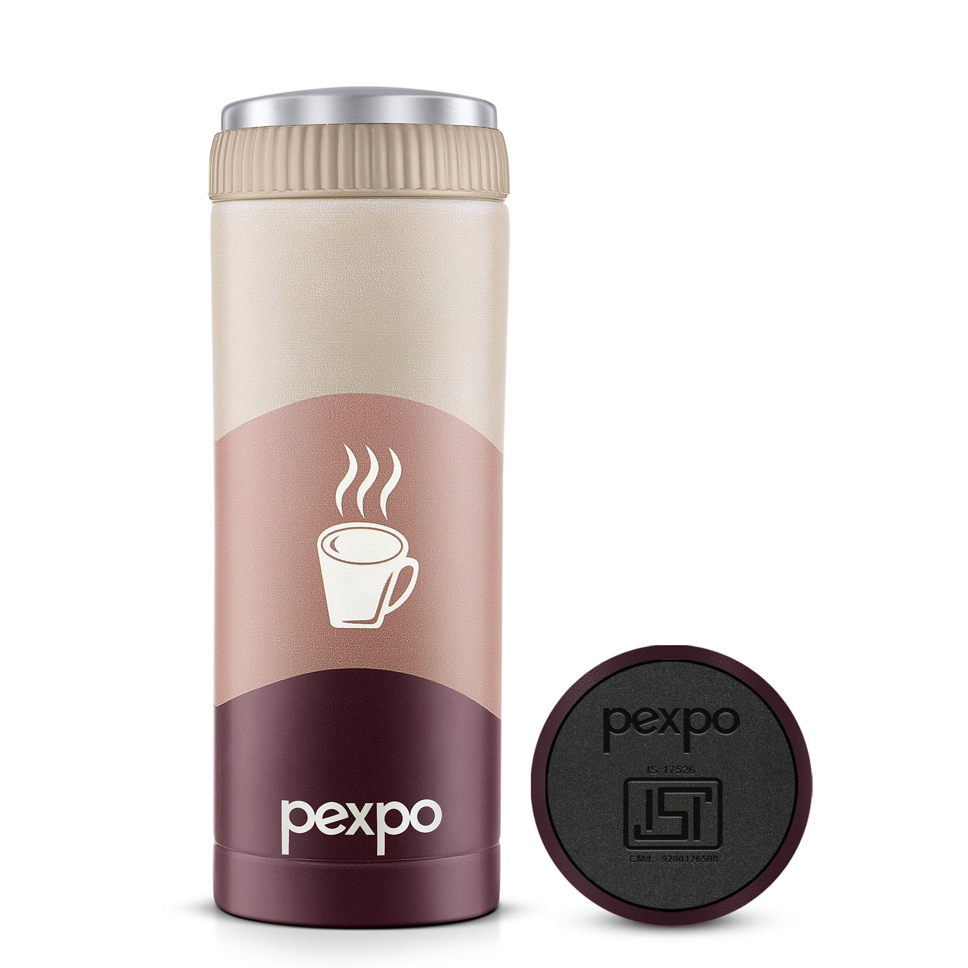 Pexpo Crypto Art Hot & Cold Water Bottle - 430 ml