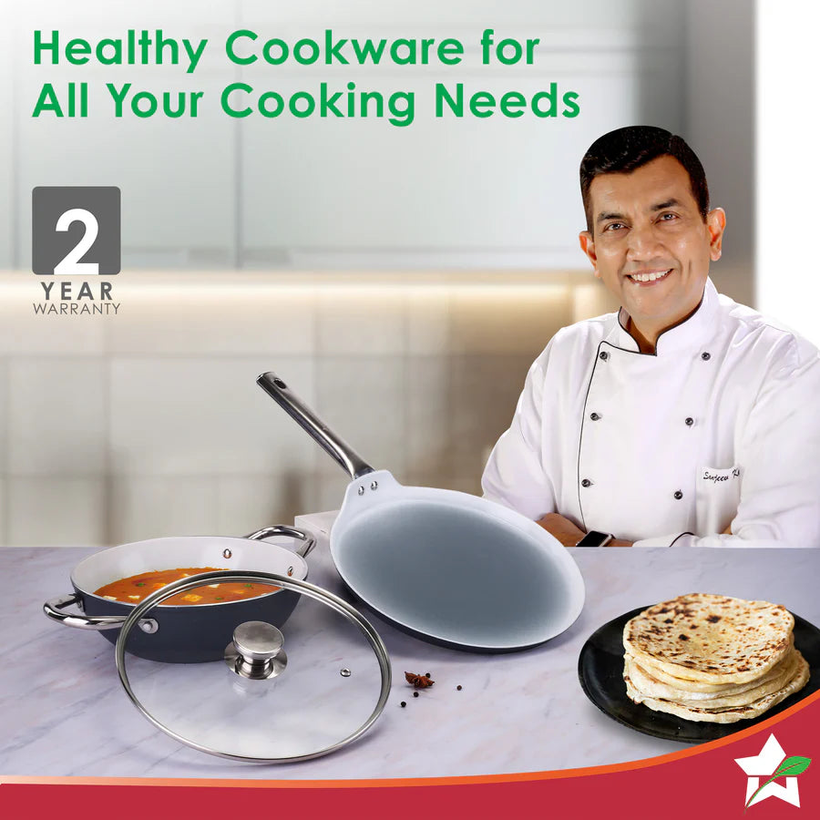 Wonderchef Eco-Glide Ceramic Cookware Set of 3