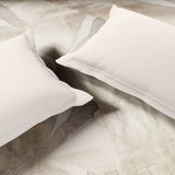 Spaces Luxury Alive 100% Cotton Double Quilt, 300 TC, Abstract, Cream
