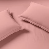 Spaces Solid Blush Solid King Size Bedsheet - Eminence Pink