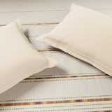 Spaces Luxury Loom Impressions 100% Egyptian Cotton Double Quilt, 350 TC, Geometric, Cream