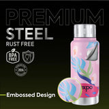 Pexpo Cameo Plant-themed Art Hot & Cold Water Bottle 300 ML