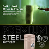 Pexpo Cocoa Thermo Steel Tumbler | Tri-Ply Vacuum Insulated Hot & Cold Flask | For Beverages 260 ML