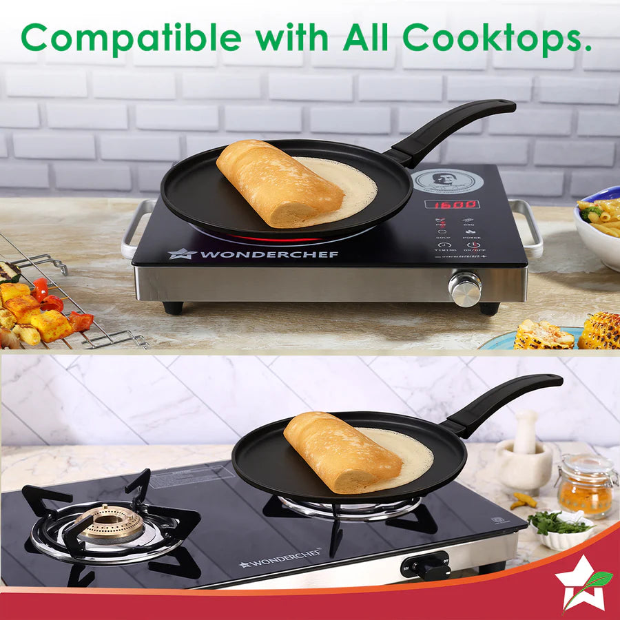 Wonderchef Inducta Die-cast Dosa Tawa, 4mm, 28cm