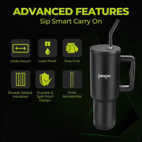 Pexpo Stanzy Thermo Steel Tumbler 1200 ml  Sea Green