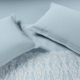 Spaces Luxury Alive 100% Cotton Double Quilt, 300 TC, Ornate, Light Aqua