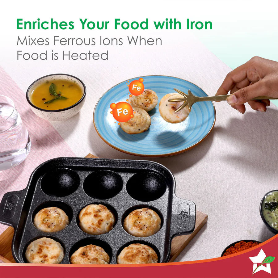 Wonderchef Forza Cast-iron Paniyarakal Square