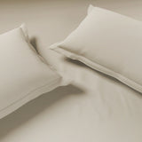 Spaces Solid Ivory Solid King Size Bedsheet - Eminence