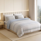 Spaces Luxury Alive 100% Cotton Double Quilt, 300 TC, Floral, Light Grey