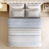 Spaces Luxury Alive 100% Cotton Double Quilt, 300 TC, Floral, Light Grey