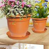 Milton Blossom Mate Tray 3 Terracotta Brown