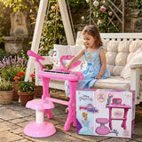 Kriiddaank Disney Princess Little Pianist Keyboard Toy with Microphone & Stool
