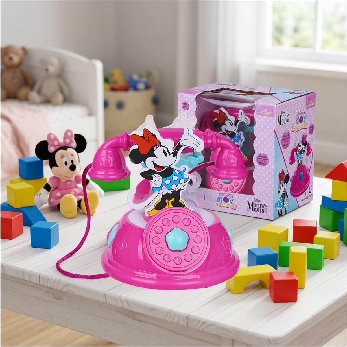 Kriiddaank Minnie Talking Telephone Toy for Kids  Pink