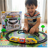 Kriiddaank Marvel Spiderman Train Set for Boys - 11 Piece Yellow