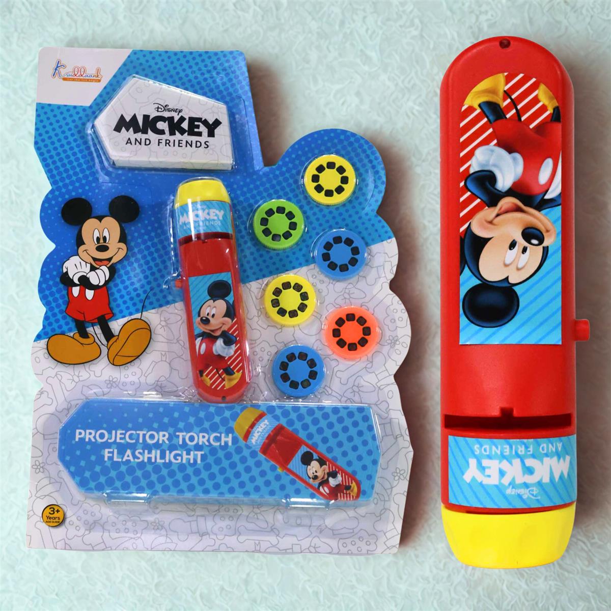 Kriiddaank Disney Mickey Mouse Projector Torch for Kids