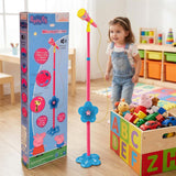 Kriiddaank Hasbro Peppa Pig Portable Wireless Karaoke Microphone with Adjustable Stand for Kids