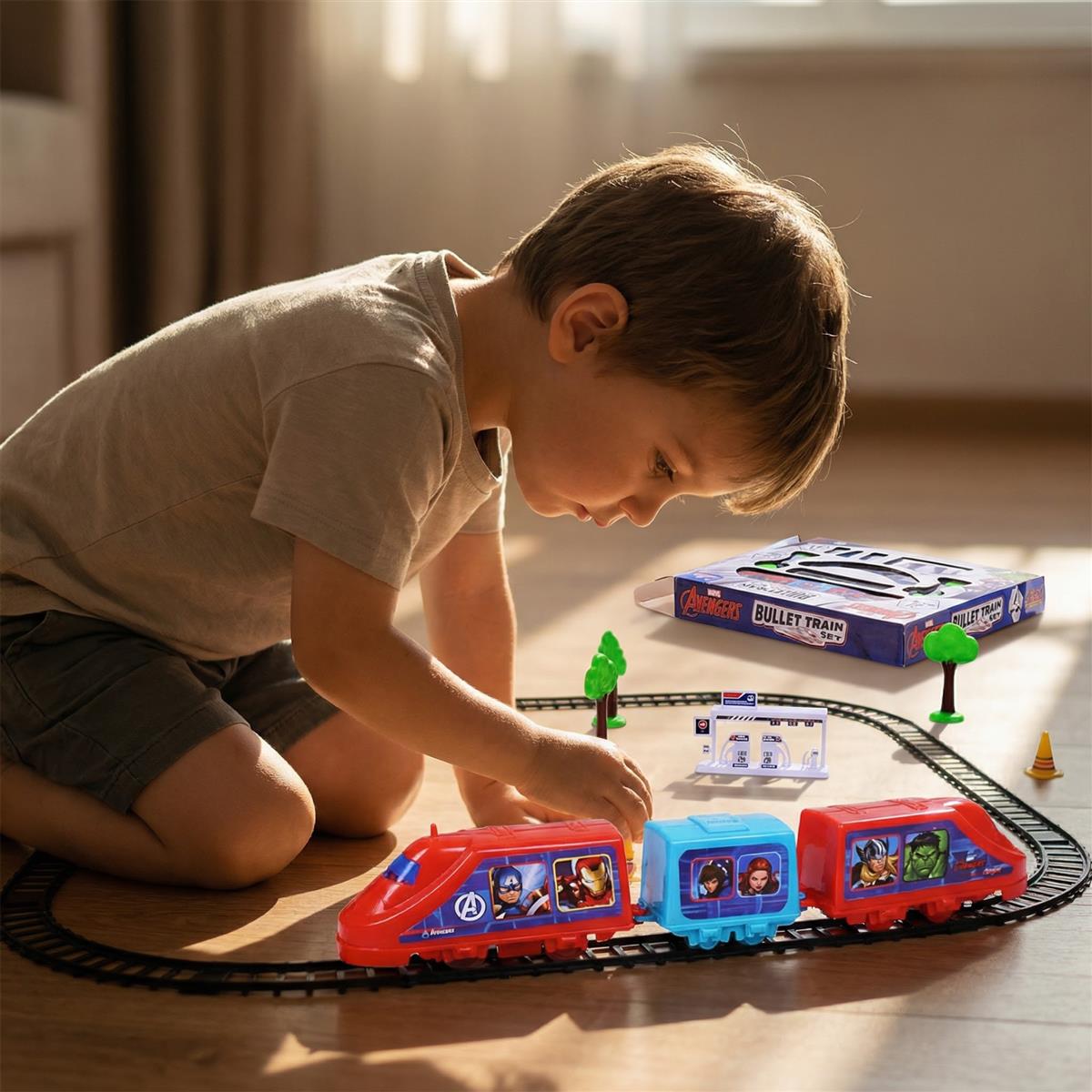Kriiddaank Marvel Avengers 21-Piece Train Set