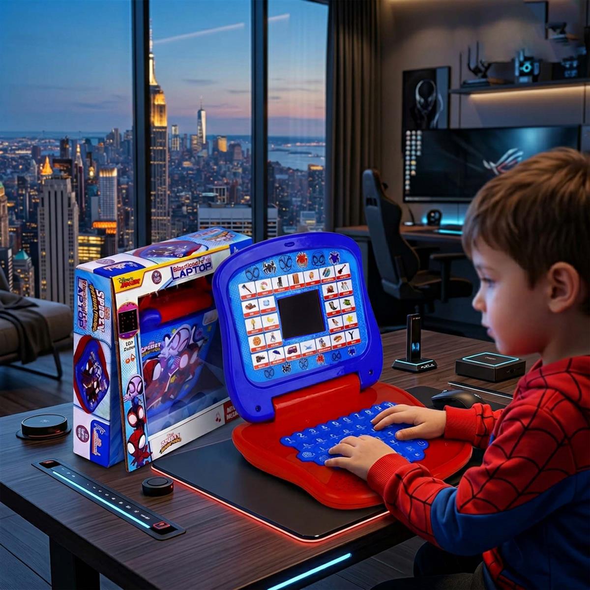 Kriiddaank Spiderman Educational Learning Laptop
