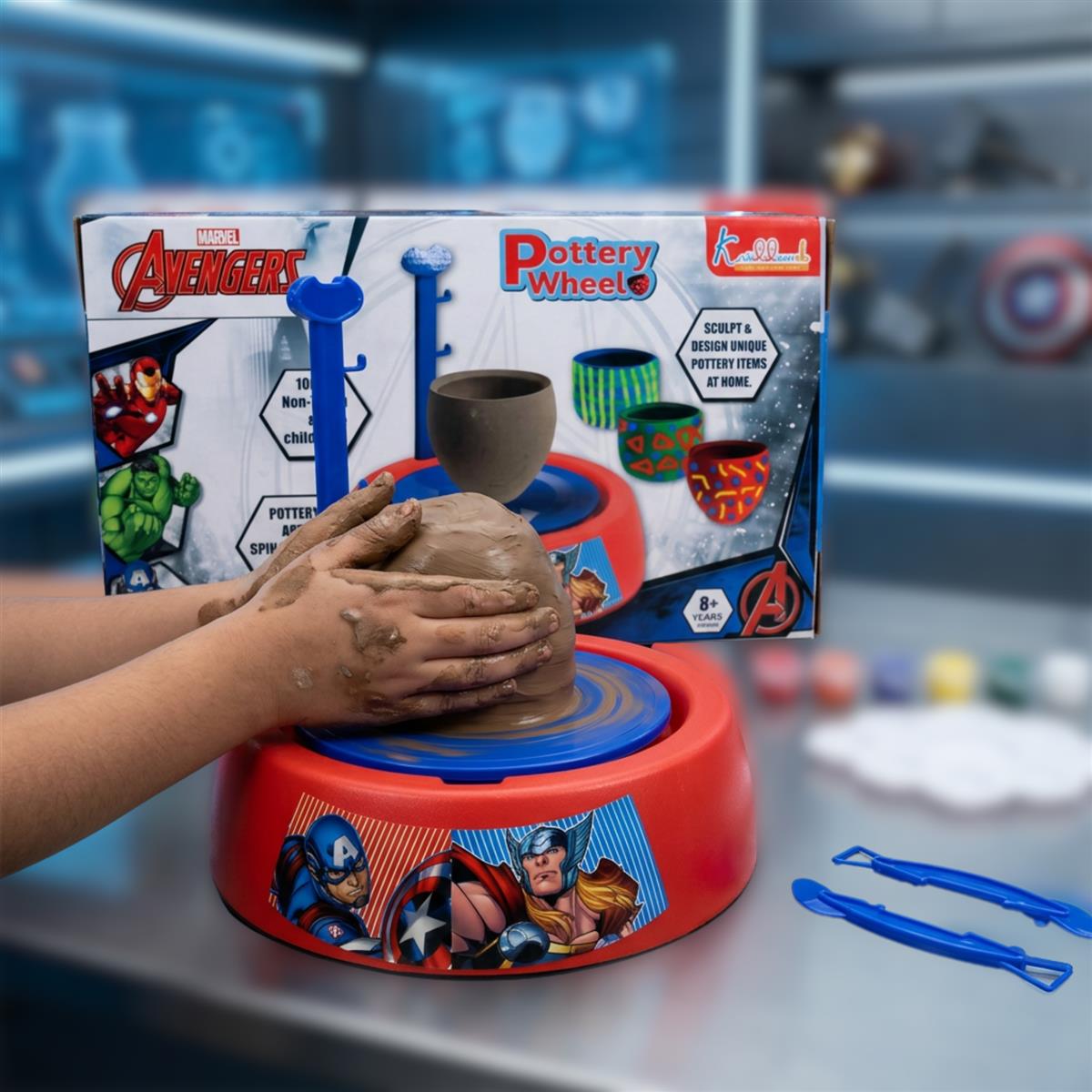 Kriiddaank Marvel Avengers Theme Pottery Wheel