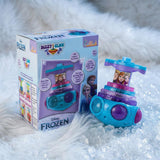 Kriiddaank Frozen Dizzy Glow Top - LED Light & Music Spinning Top Toy for Kids,