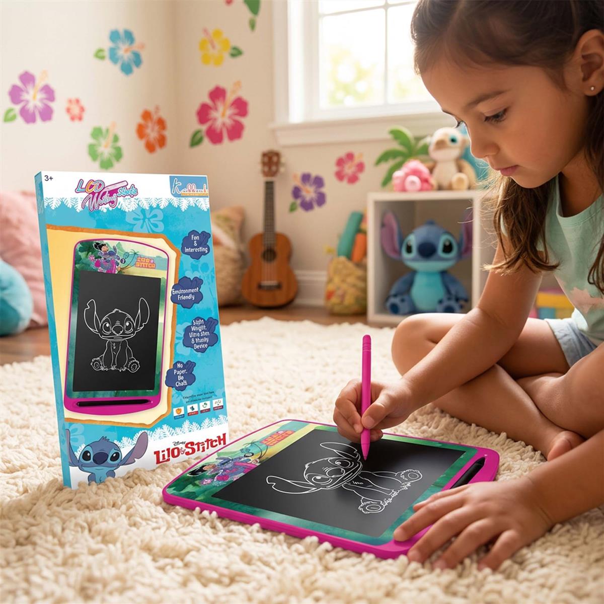 Kriiddaank Stitch LCD Writing Tablet 10.5 Inch Blue