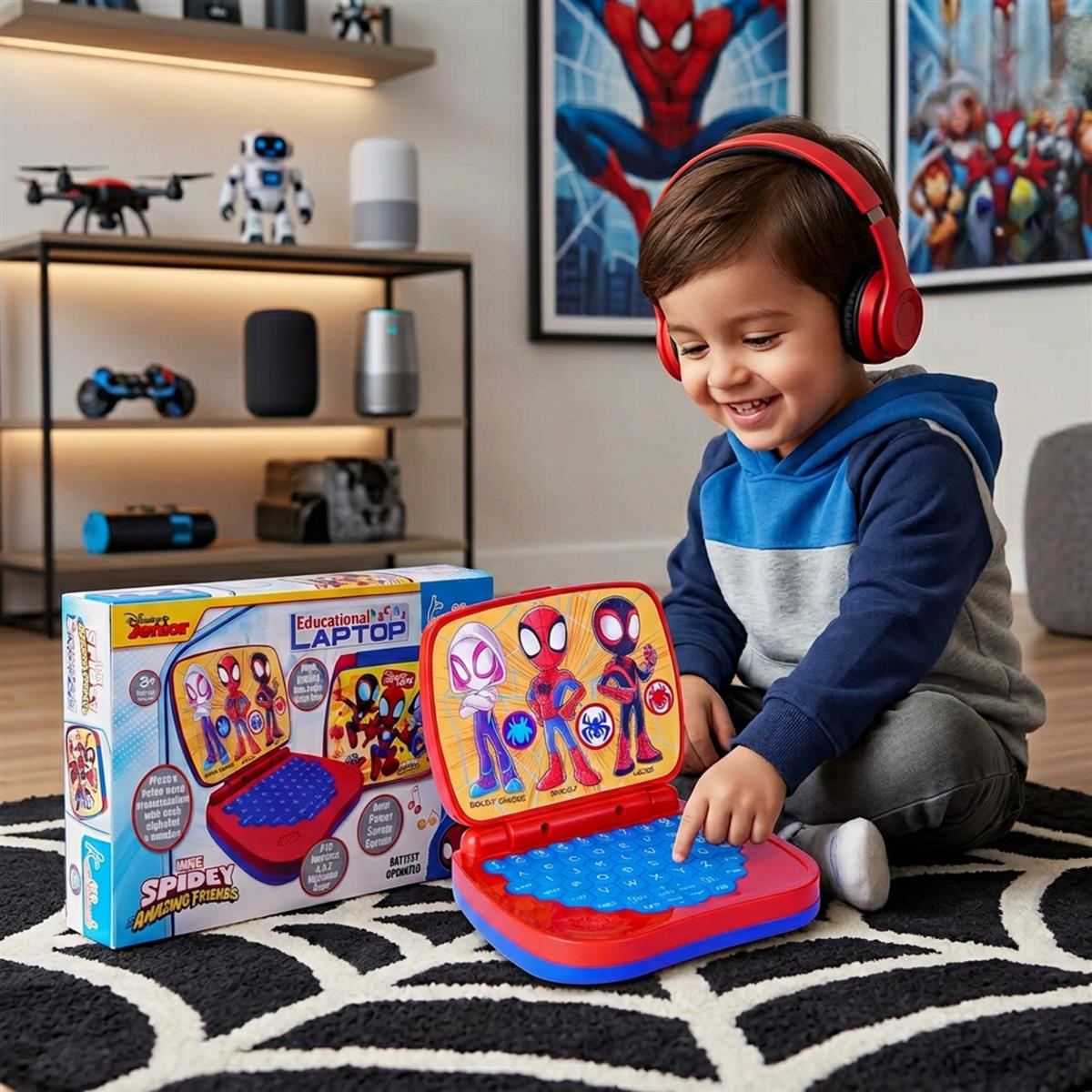 Kriiddaank Spiderman Educational Laptop for Kids