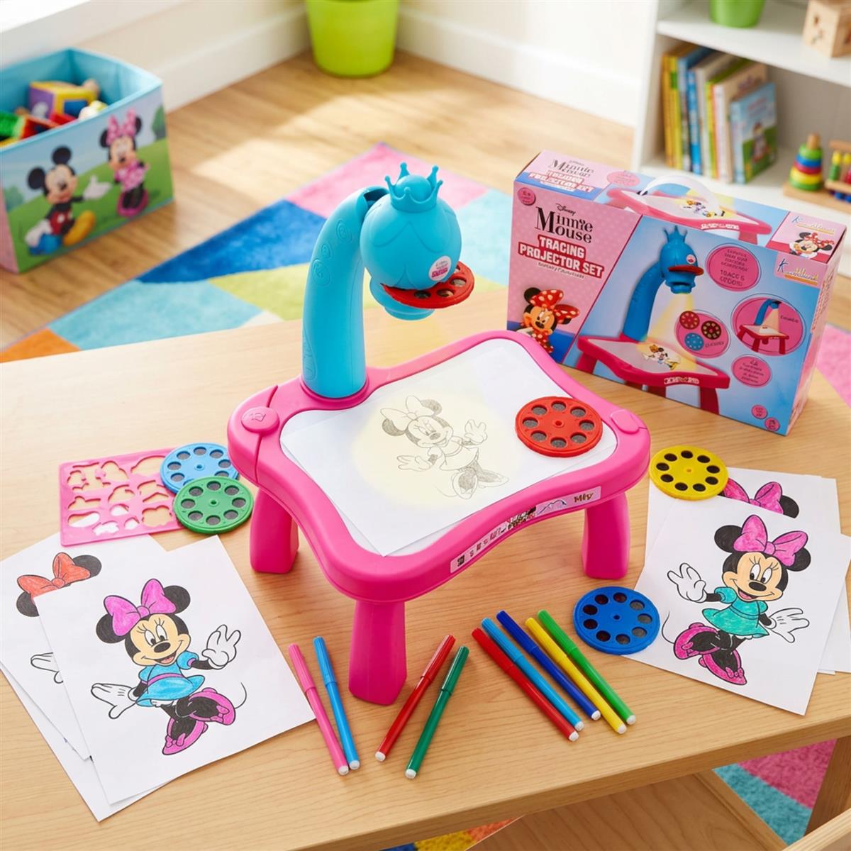 Kriiddaank Minnie Mouse Tracing Projector Set for Kids