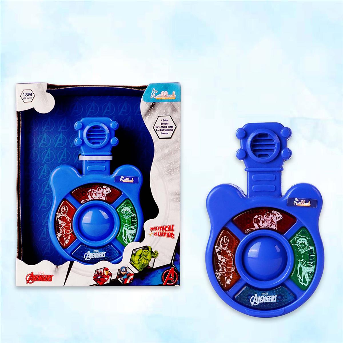 Kriiddaank Marvel Avengers Theme Mini Guitar Music Set for Kids Dark blue