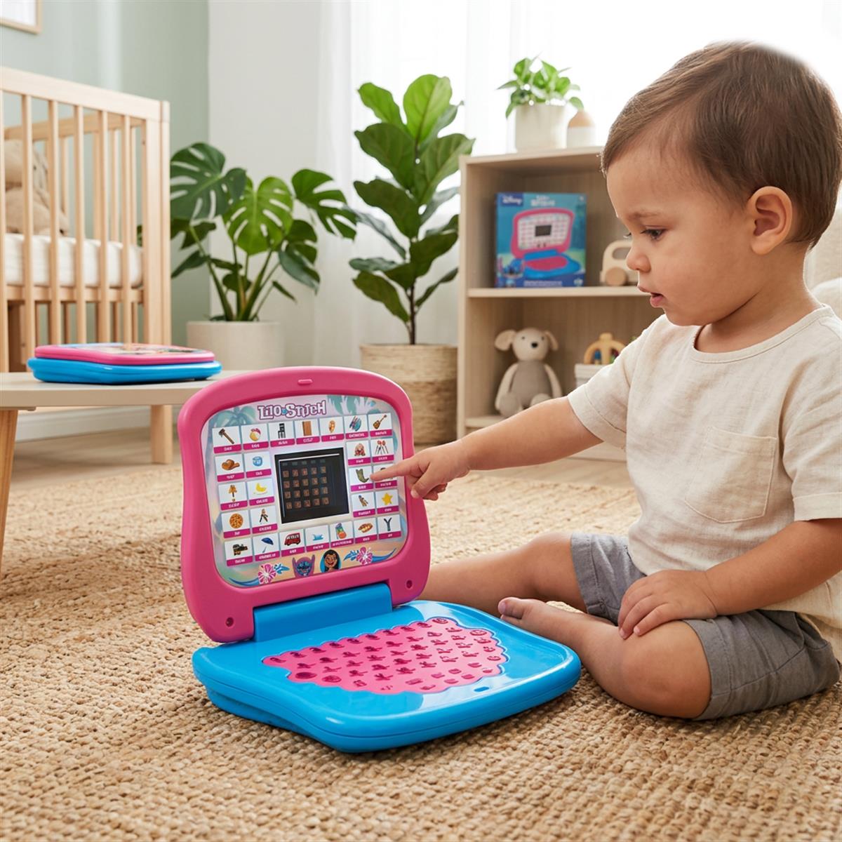 Kriiddaank Stitch Educational Laptop for Kids with Screen