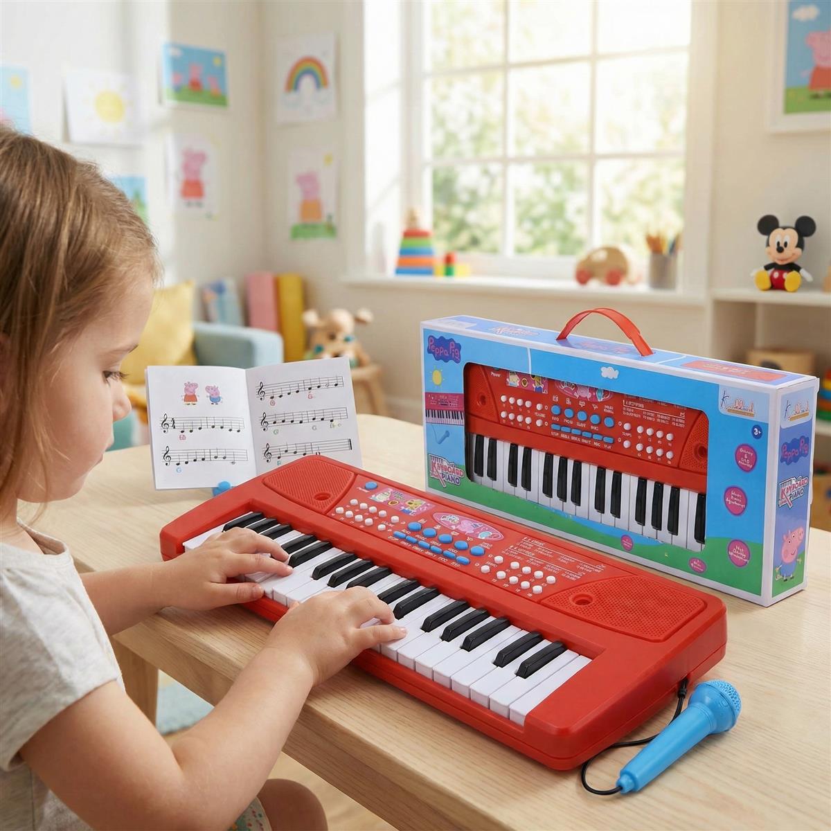 Kriiddaank Barbie Keyboard Piano 400 for Kids - 37 Keys