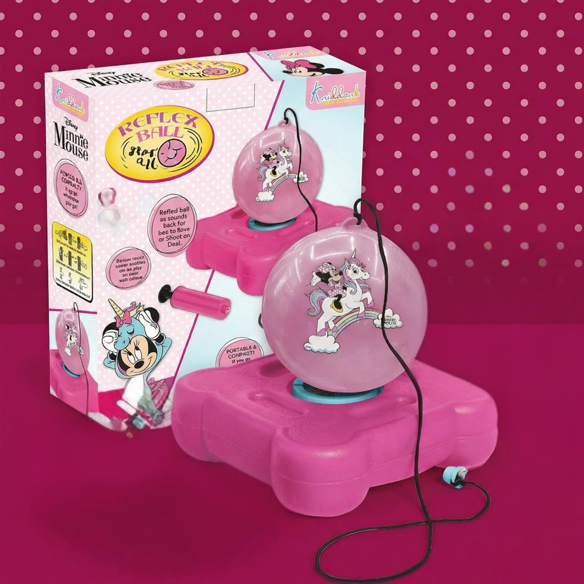 kriiddaank Disney Minnie Mouse Reflex Soccer Ball Solo Training Kit