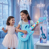 Kriiddaank Frozen Theme Musical Guitar for Kids with Elsa & Anna Blue