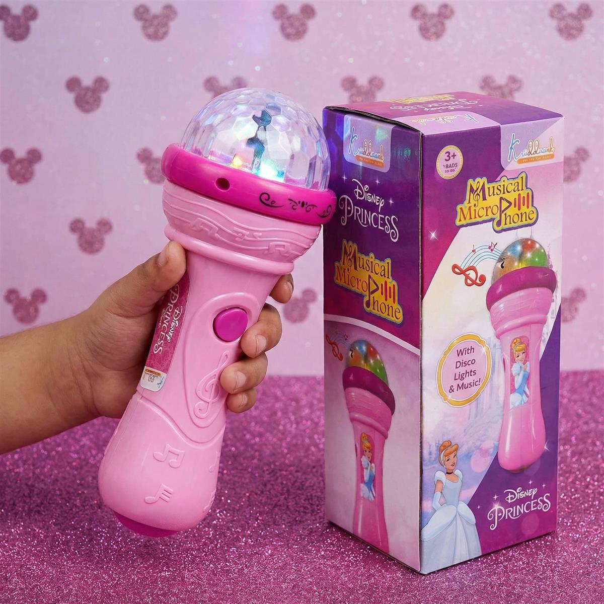 Kriiddaank Disney Princess Musical Microphone for Kids - Pink