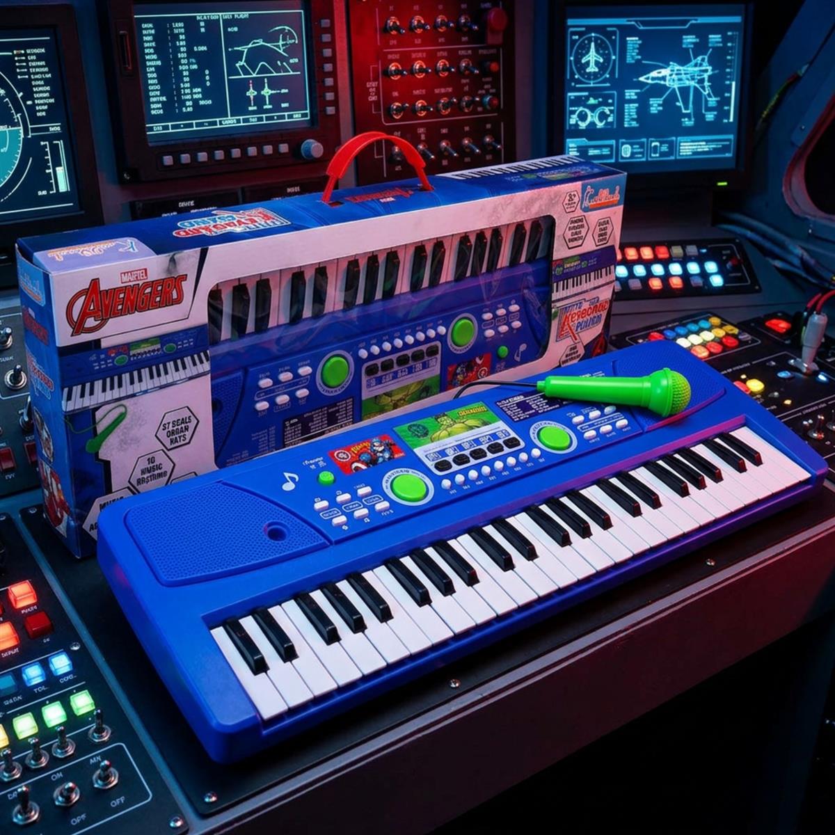 Kriiddaank Marvel Avengers Keyboard Piano for Kids - 50 Keys