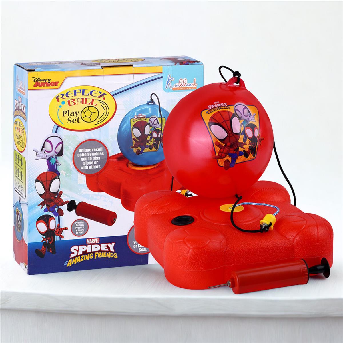 kriiddaank Spiderman Reflex Soccer Ball Solo Training Kit for Kids