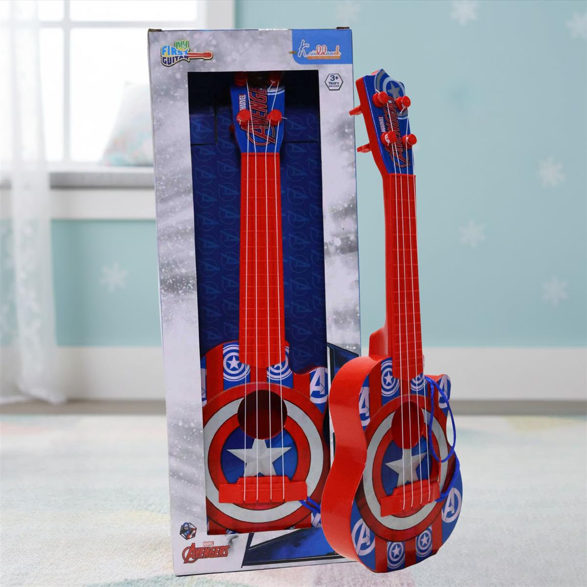 Kriiddaank Marvel Avengers Theme 4-String Guitar Toy for Kids