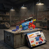 HW Thunder Storm Strike Blaster Toy Gun with Laser Pointer & 10 Soft EVA Darts, High-Velocity Multi