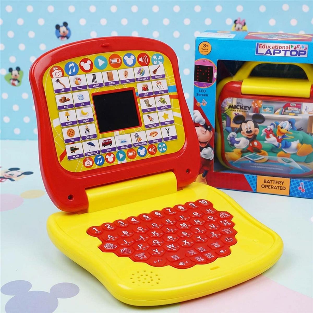 Kriiddaank LTS Mickey Mouse Theme Educational Laptop for Kids