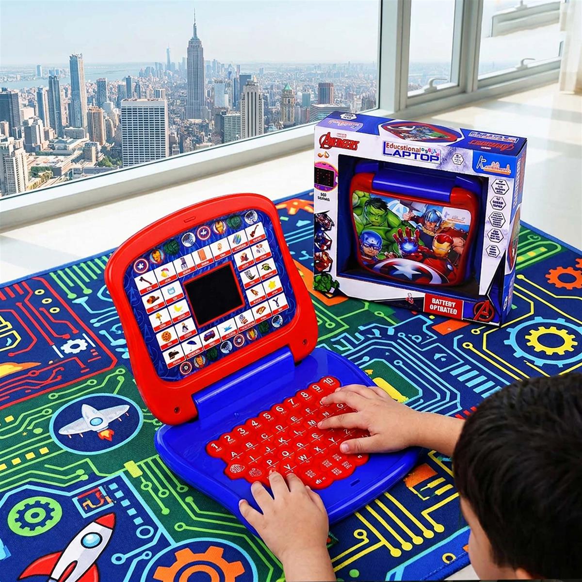 Kriiddaank Marvel Avengers Theme Educational Laptop for Kids