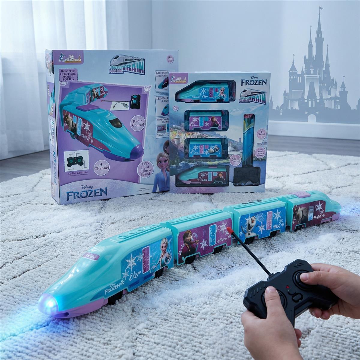 Kriiddaank Frozen Theme Remote Control Train Toy for Kids