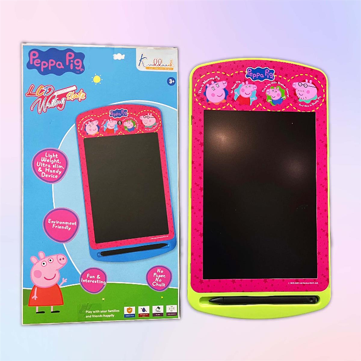 Kriiddaank Peppa Pig 10.5 Inch LCD Writing Tablet & Drawing Pad for Kids