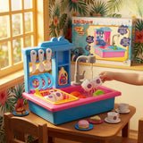 Kriiddaank Stitch Toy Kitchen Sink Playset with Electric Faucet & Running Water - 22 Pcs